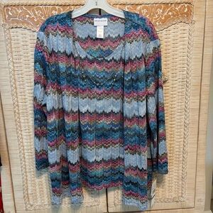 NWT Alfred Dunner Cardi-Tank combo.